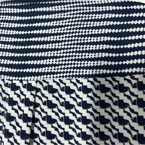 REISS Black and White Patterned Long Sleeve Shirt Size Small - Picture 4 of 7